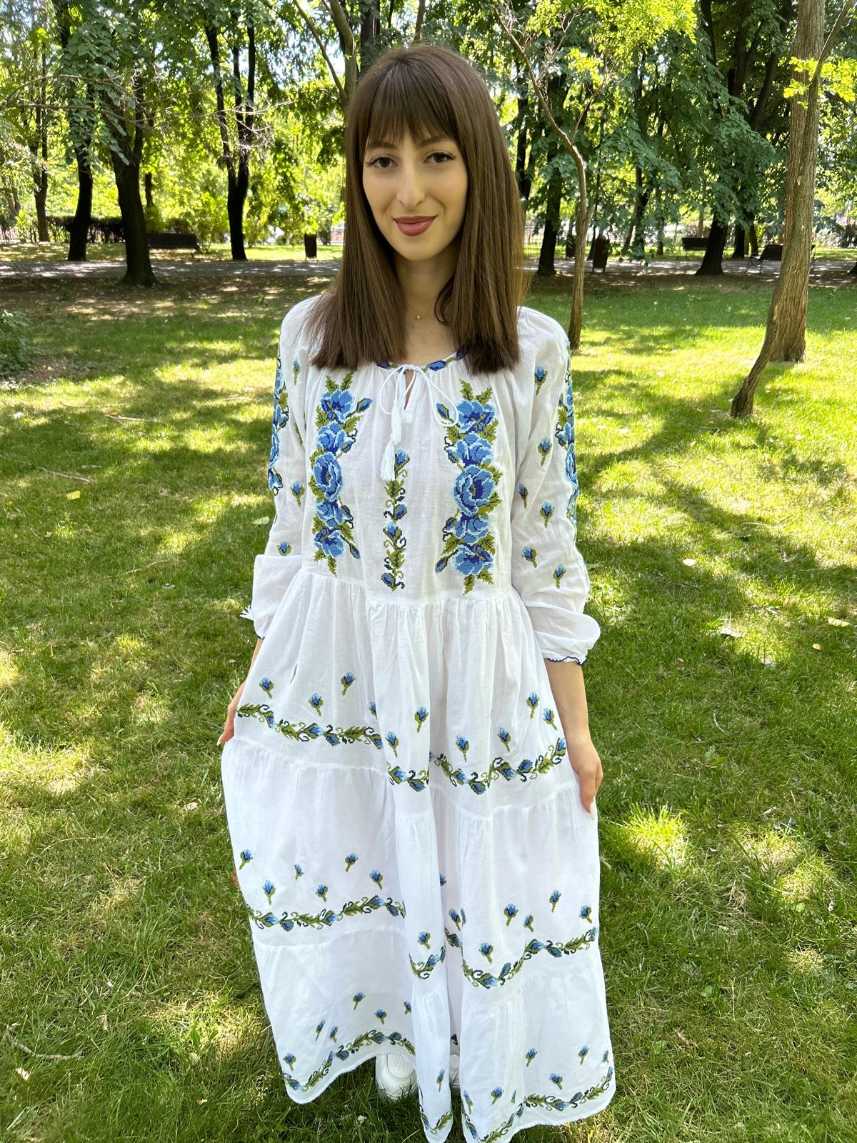 Rochie tradițională femei TM1163 motive florale - XL