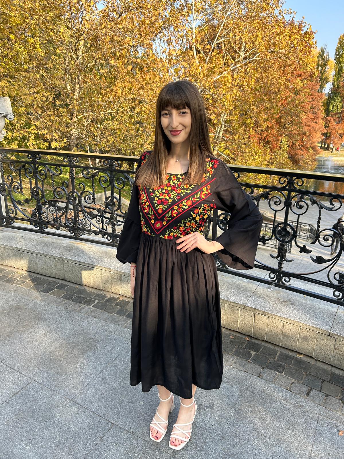Rochie tradițională femei TM1554 *amurg* - L