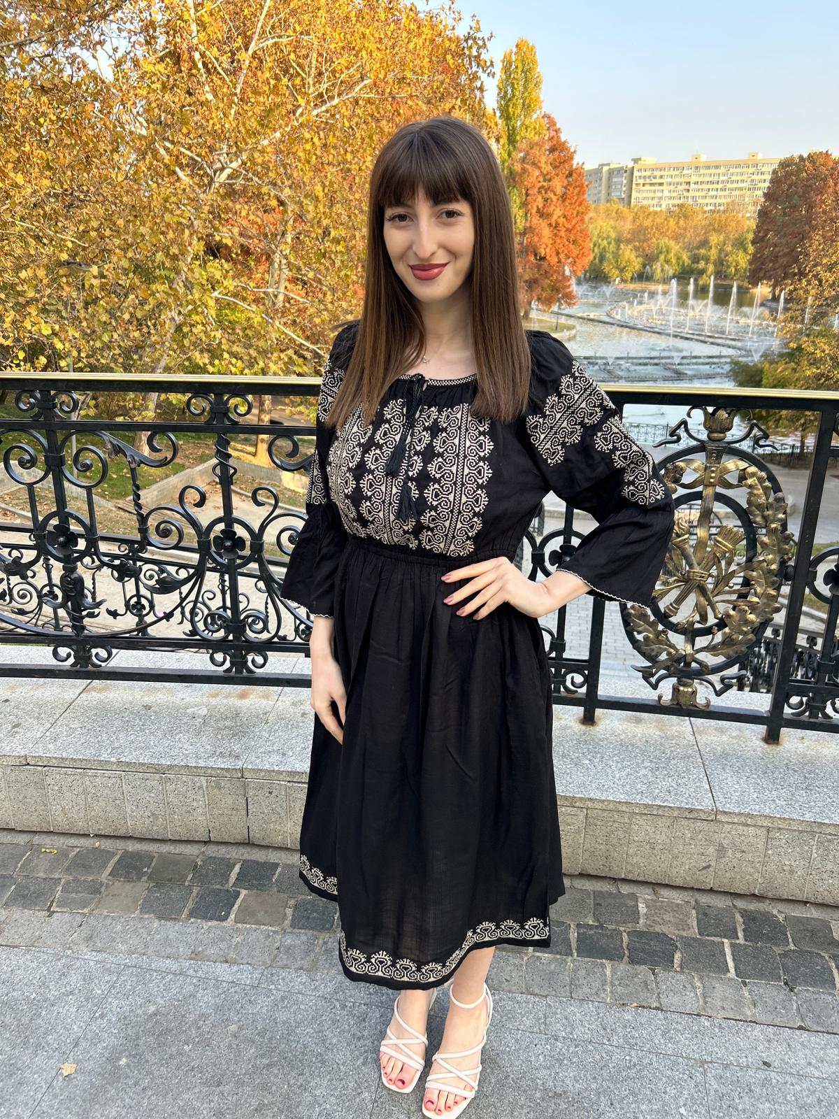Rochie tradițională femei TM1565 *amurg* - 3XL