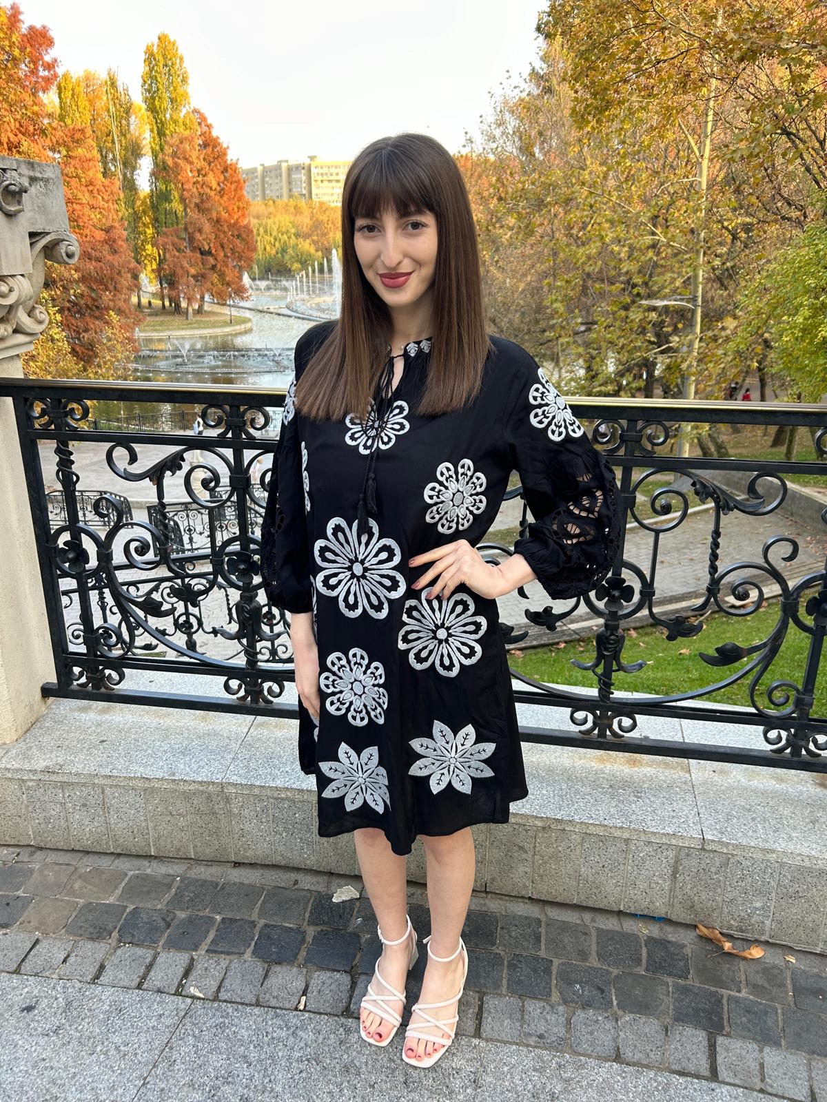 Rochie tradițională femei TM1573 *amurg* - L