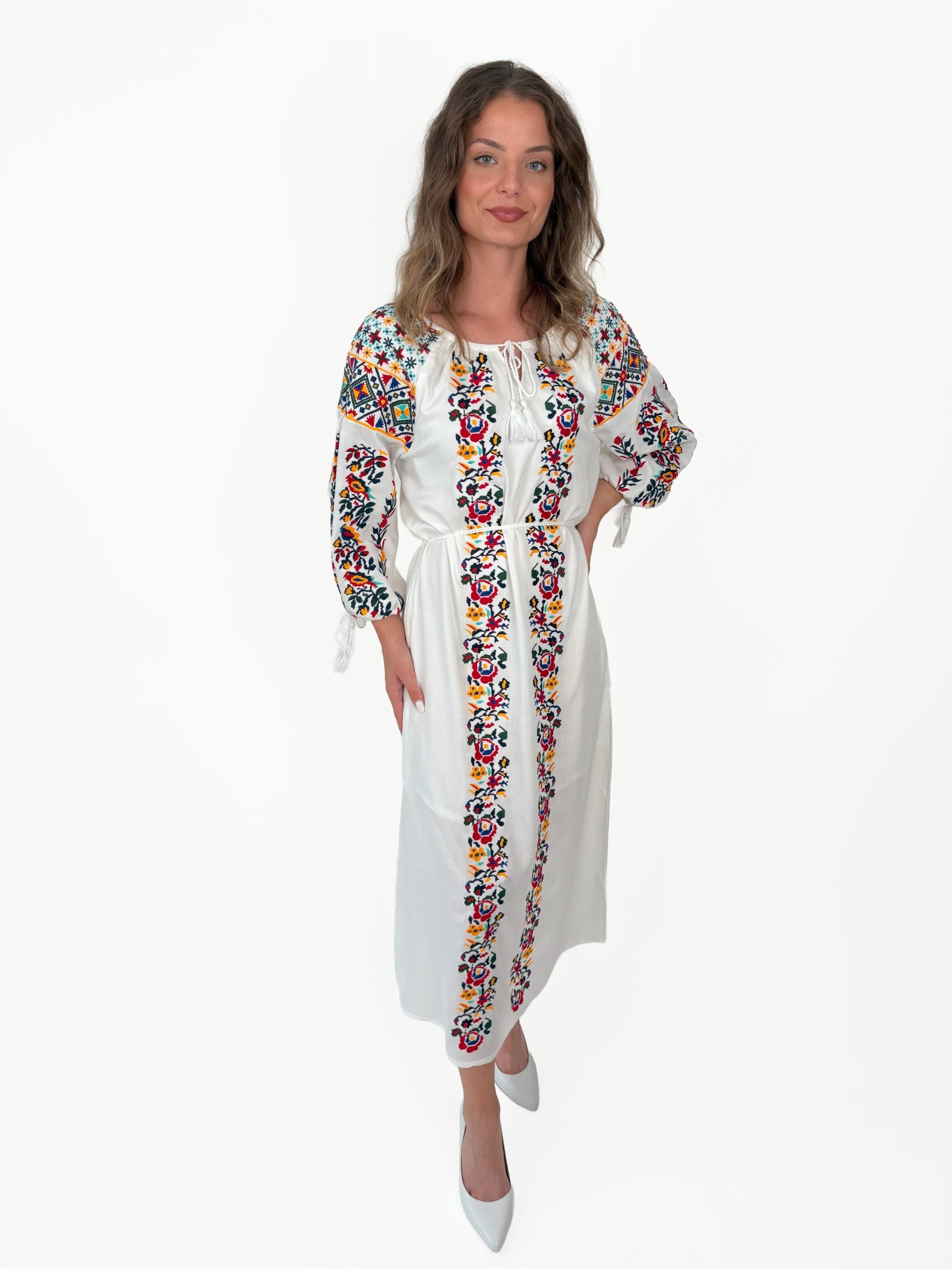 Rochie tradițională femei TM2005 *motive florale* - L