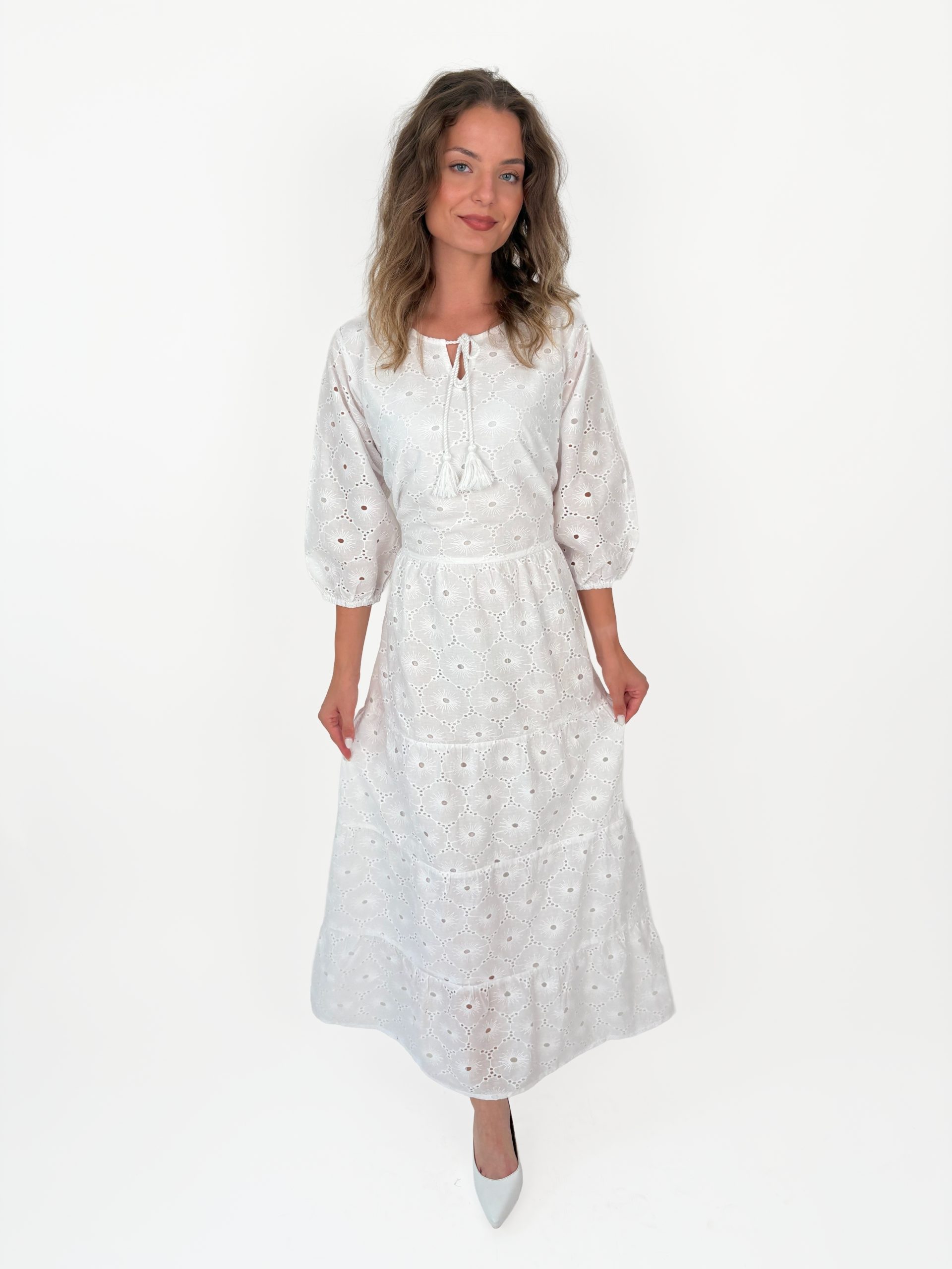 Rochie tradițională femei TM2010 *magie alba* - S