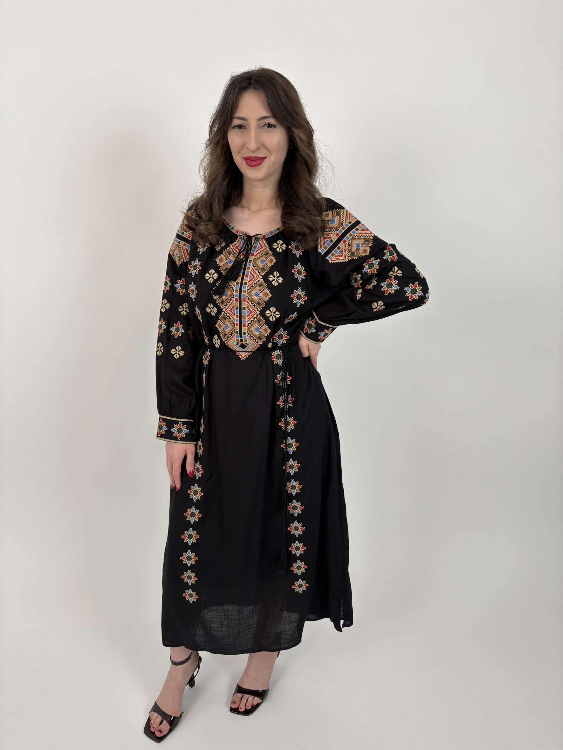 Rochie tradițională femei TM2194 amurg - M