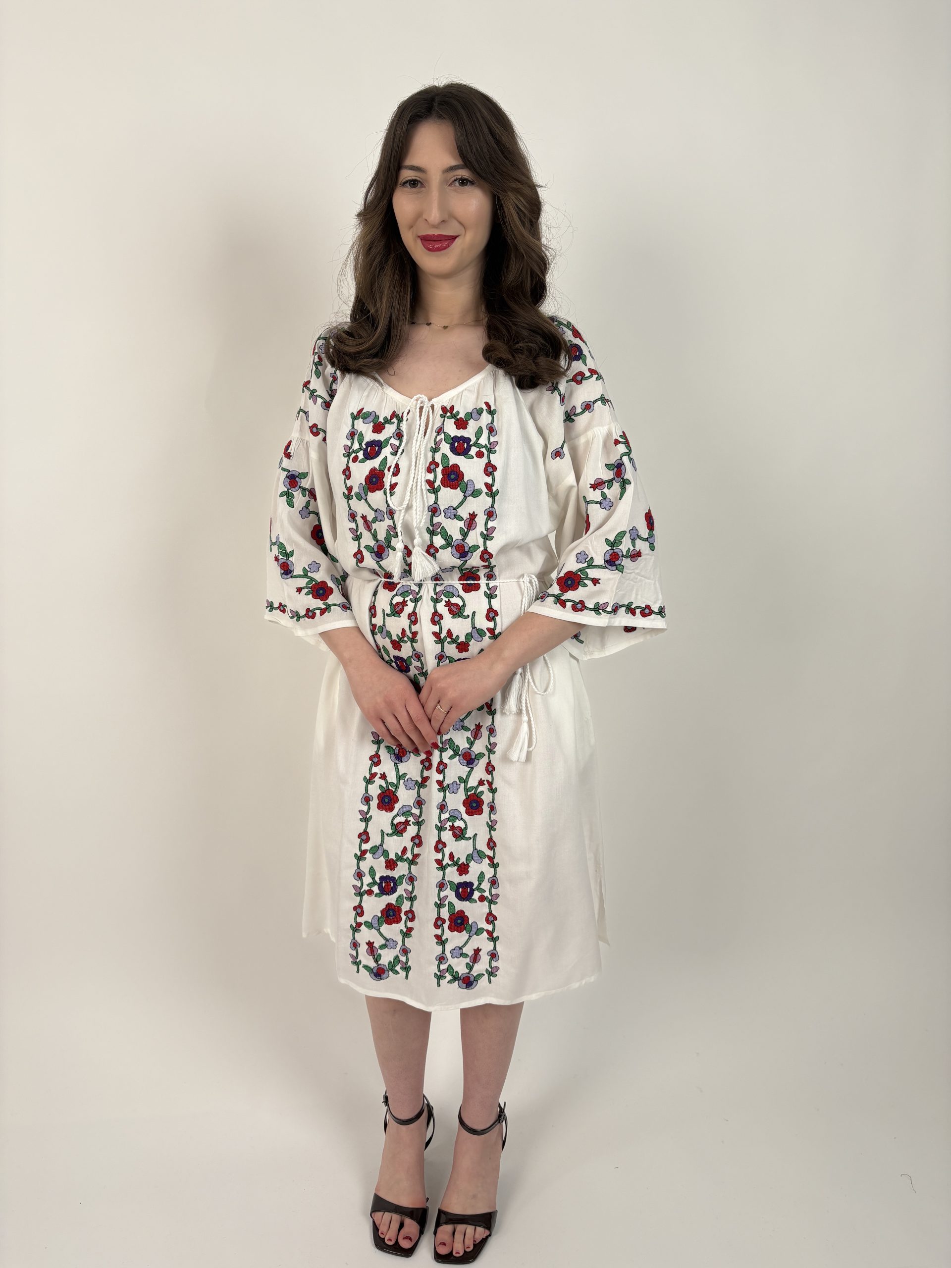 Rochie tradițională femei TM2221 *motive florale* - XXL