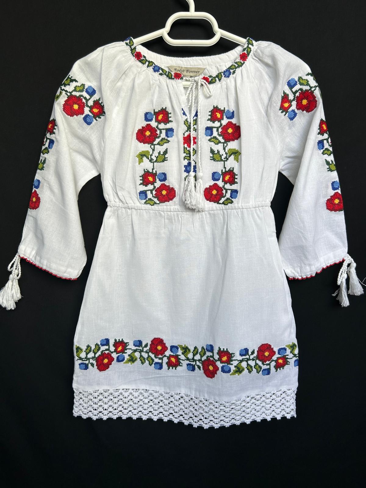 Rochie tradițională fete TM1245 *motive florale* - 16
