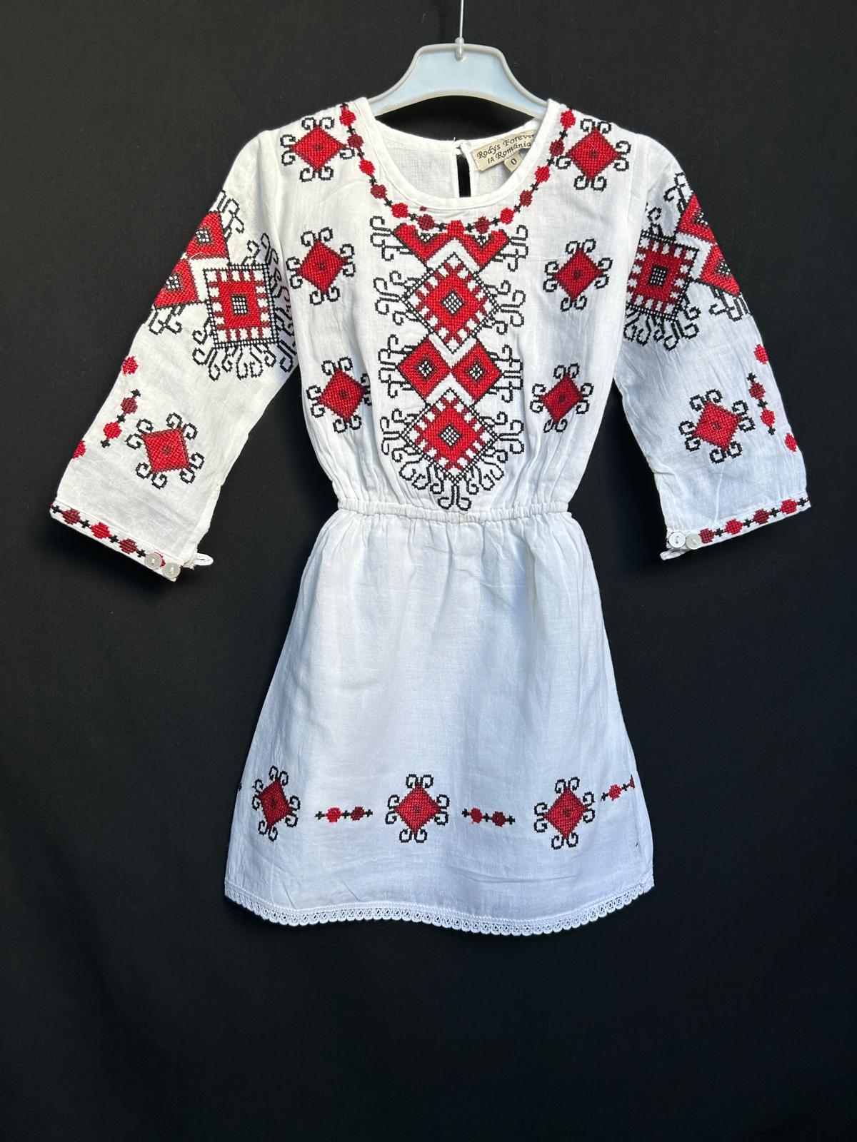 Rochie tradițională fete TM1294 *motive geometrice* - 14