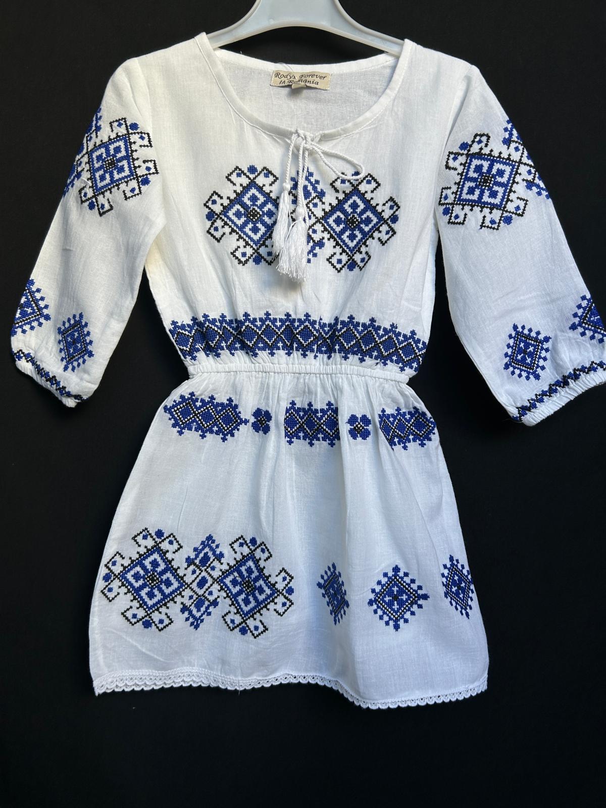 Rochie tradițională fete TM1295 *motive geometrice* - 6