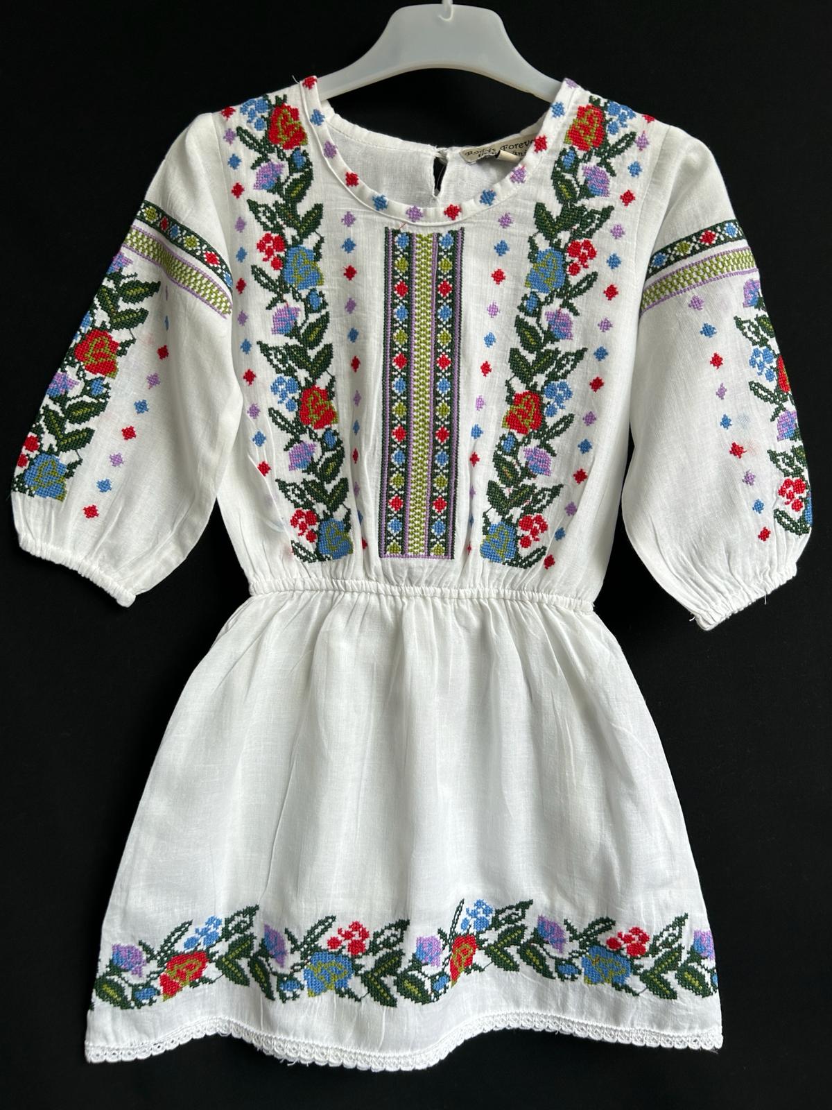 Rochie tradițională fete TM634 *motive florale* - 16