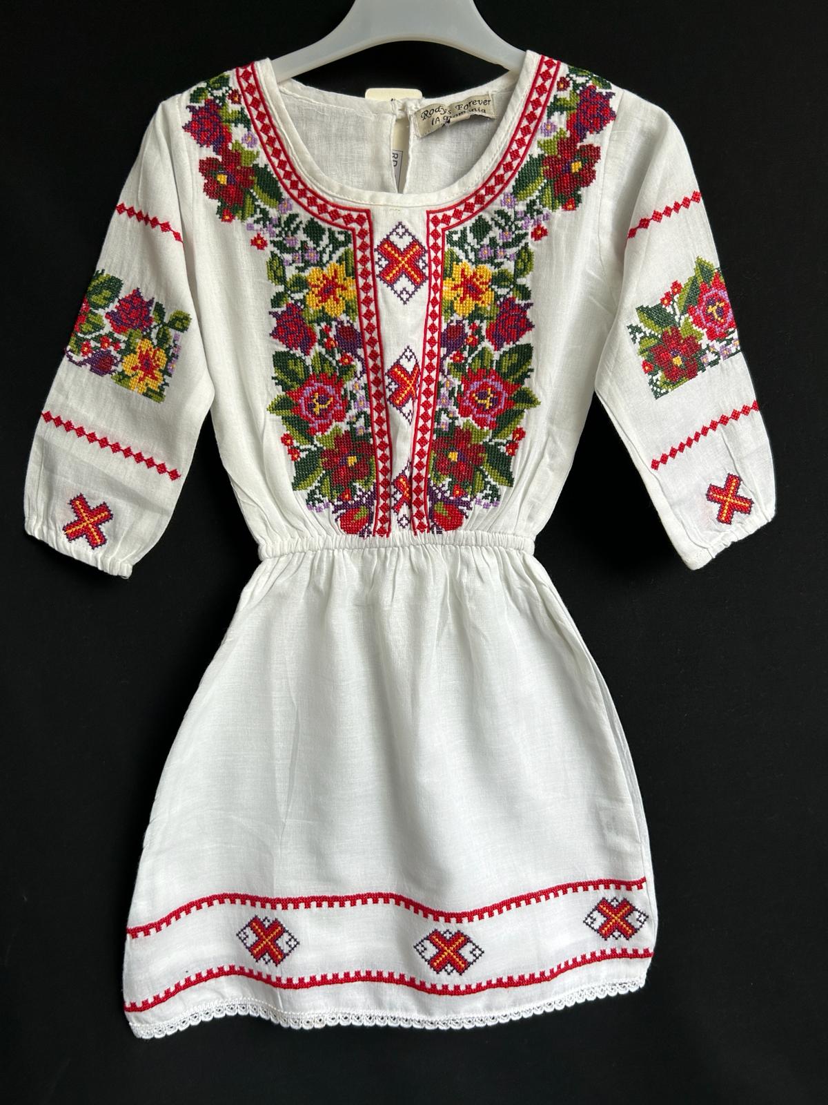 Rochie tradițională fete TM638 *motive florale* - 6
