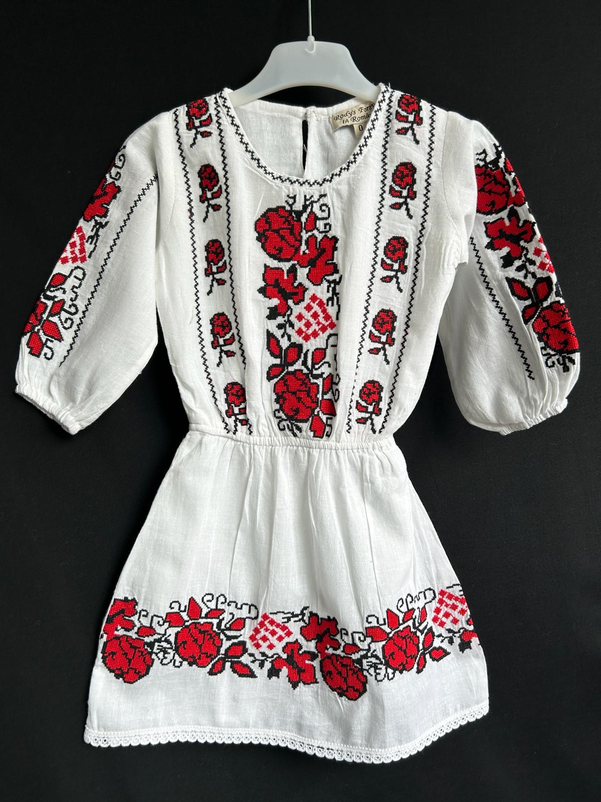 Rochie tradițională fete TM639 *motive florale* - 14