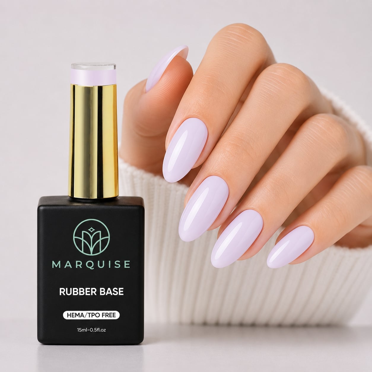 Rubber Base HEMA/TPO FREE, Marquise, Color CSDJ102, 15 ml - poza 2