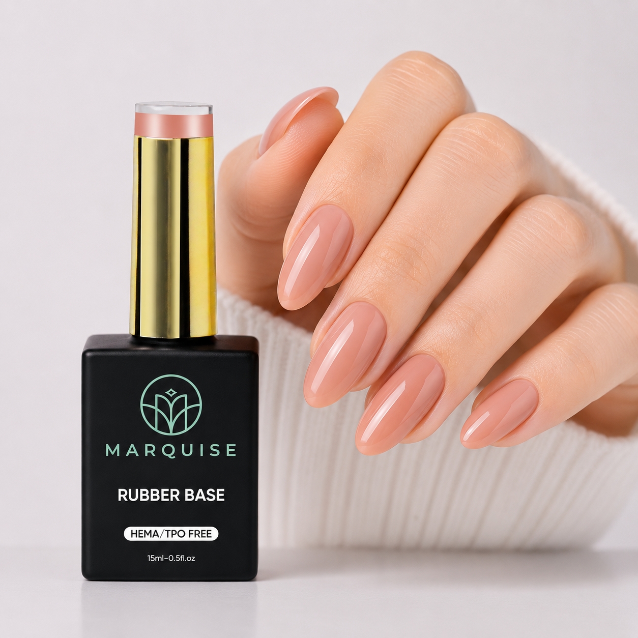 Rubber Base HEMA/TPO FREE, Marquise, Color CSDJ32, 15 ml - poza 2