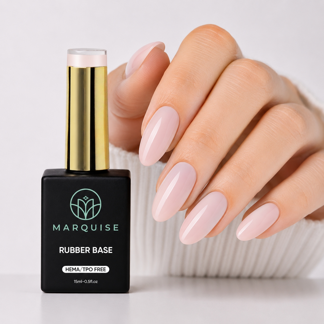 Rubber Base HEMA/TPO FREE, Marquise, Color CSDJ323, 15 ml - poza 2