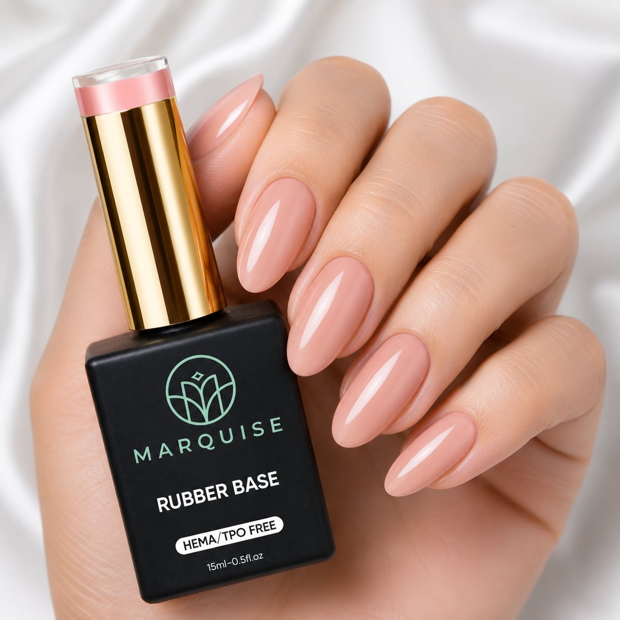 Rubber Base HEMA/TPO FREE, Marquise, Color CSDJ34, 15 ml - poza 2