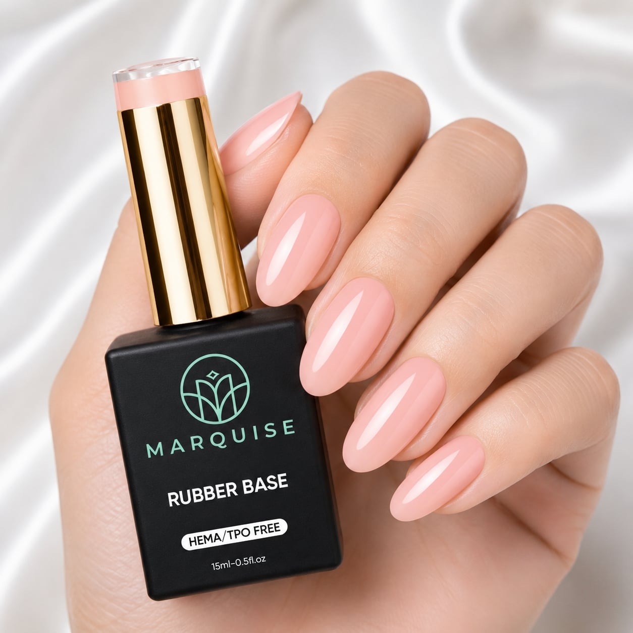 Rubber Base HEMA/TPO FREE, Marquise, Color CSDJ40, 15 ml - poza 2