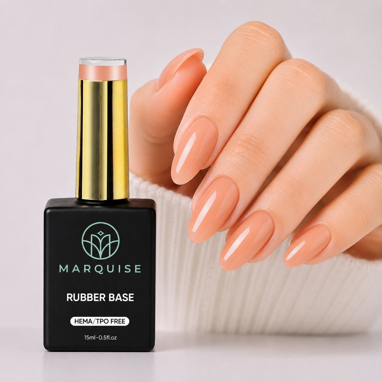 Rubber Base HEMA/TPO FREE, Marquise, Color CSDJ41, 15 ml - poza 2
