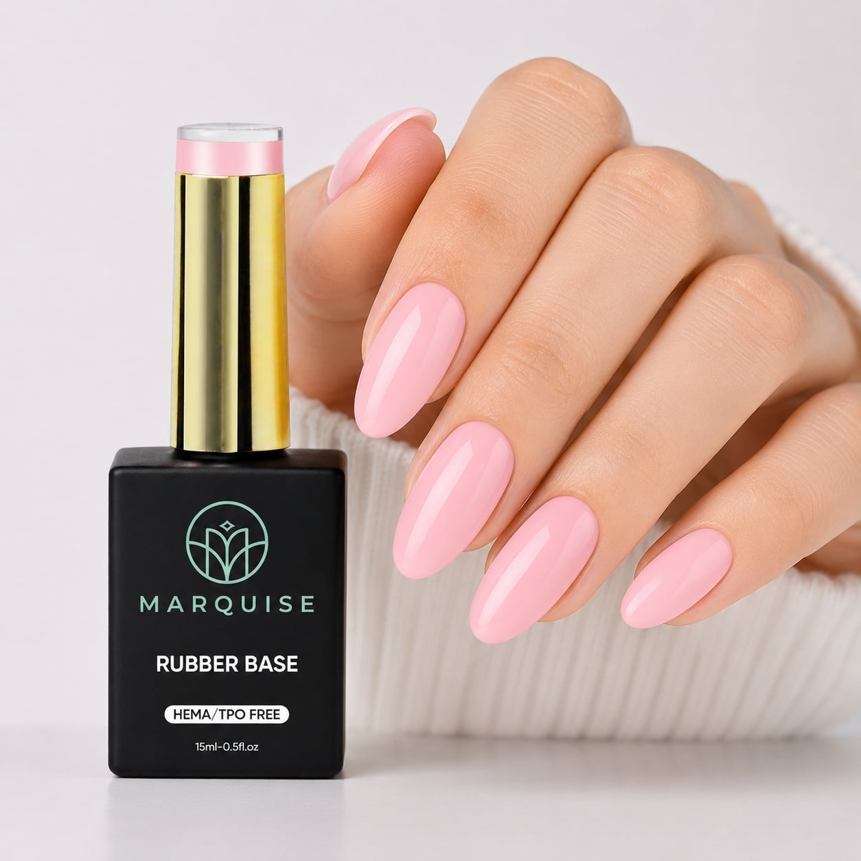 Rubber Base HEMA/TPO FREE, Marquise, Color CSDJ76, 15 ml - poza 2