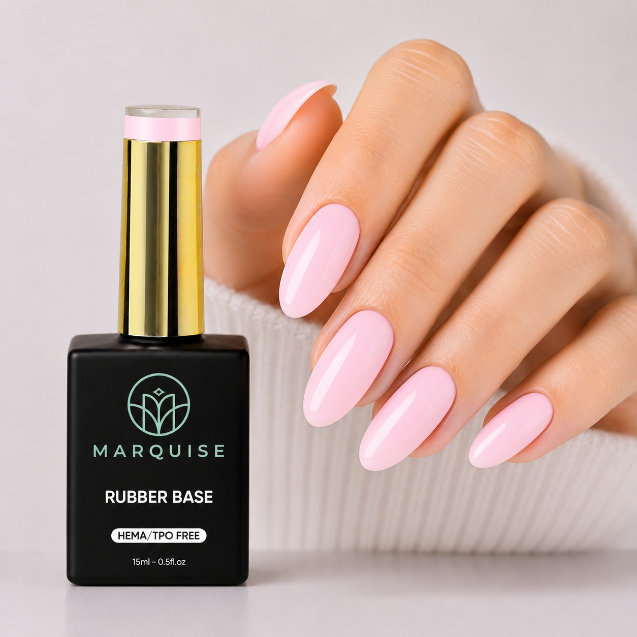 Rubber Base HEMA/TPO FREE, Marquise, Color CSDJ84, 15 ml - poza 2