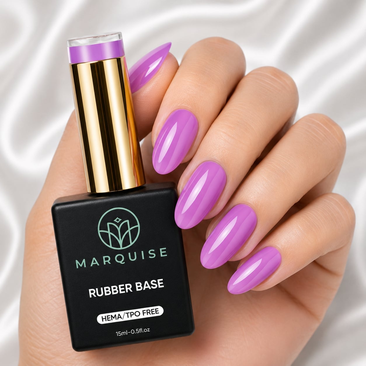 Rubber Base HEMA/TPO FREE, Marquise, Color CSDJ90, 15 ml - poza 2