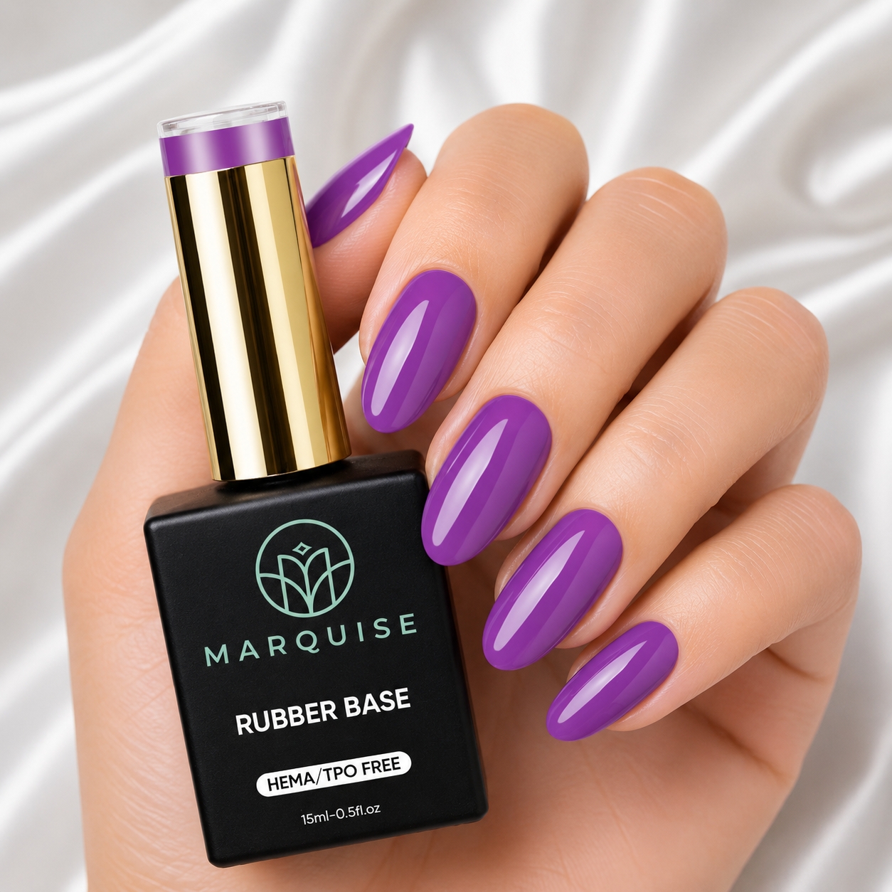 Rubber Base HEMA/TPO FREE, Marquise, Color CSDJ96, 15 ml - poza 2
