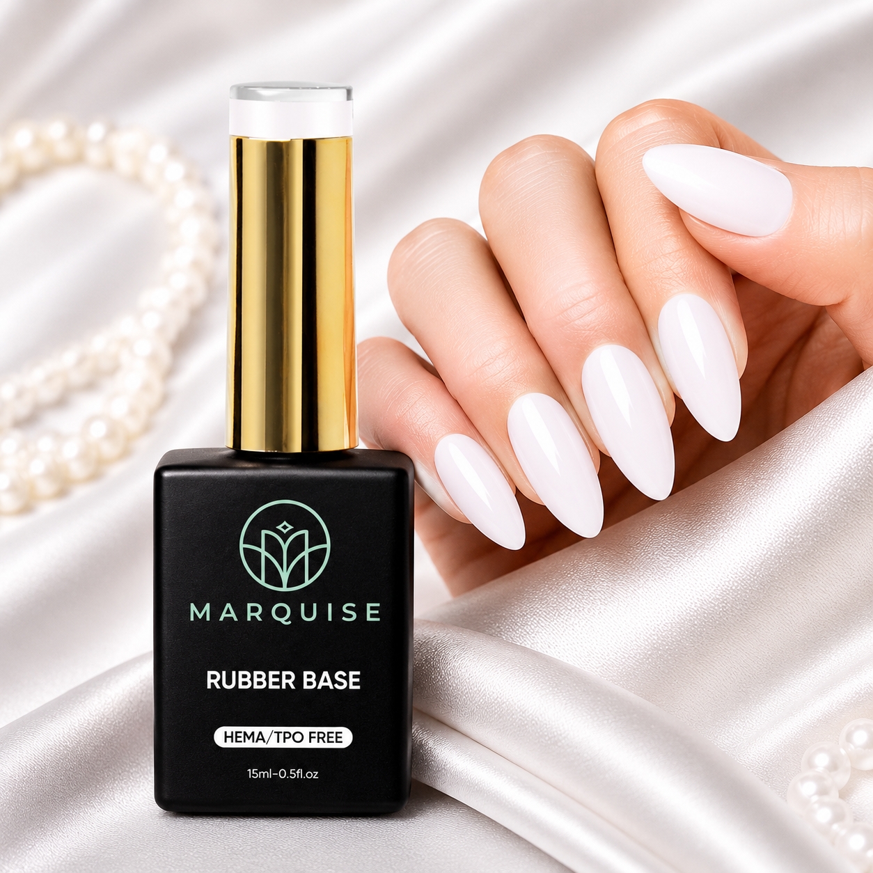 Rubber Base HEMA/TPO FREE, Marquise, Cover CBB001, 15 ml - poza 2
