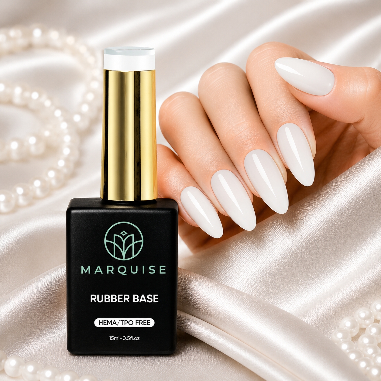 Rubber Base HEMA/TPO FREE, Marquise, Cover CBB003, 15 ml - poza 2