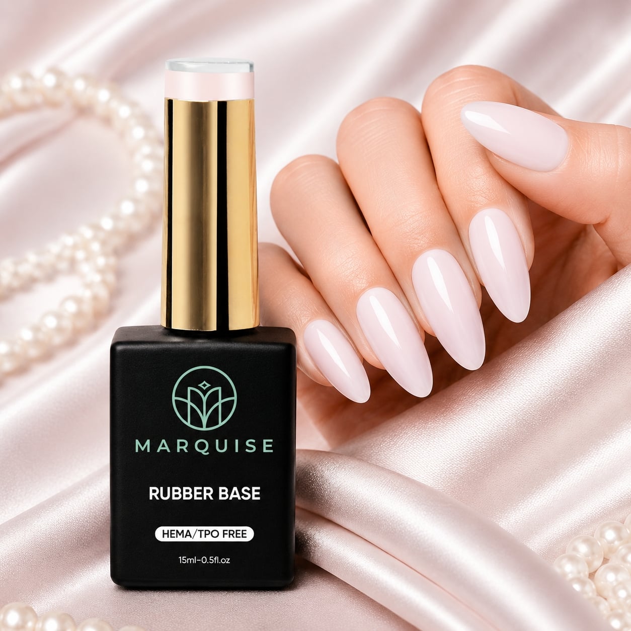 Rubber Base HEMA/TPO FREE, Marquise, Cover CBB017, 15 ml - poza 2