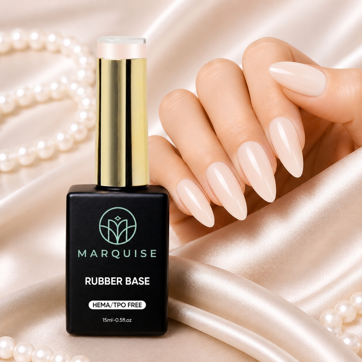 Rubber Base HEMA/TPO FREE, Marquise, Cover CBB019, 15 ml - poza 2