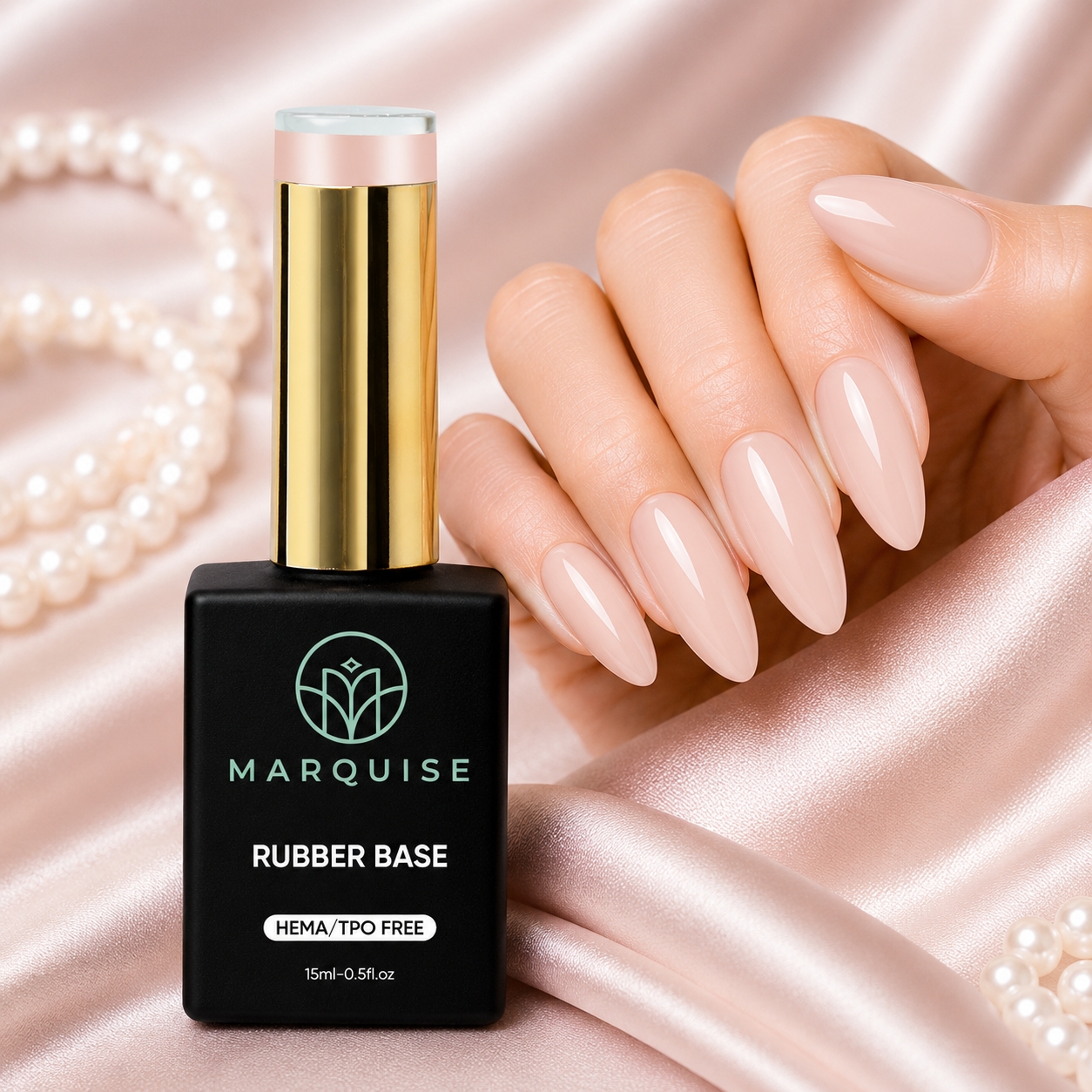 Rubber Base HEMA/TPO FREE, Marquise, Cover CBB021, 15 ml - poza 2