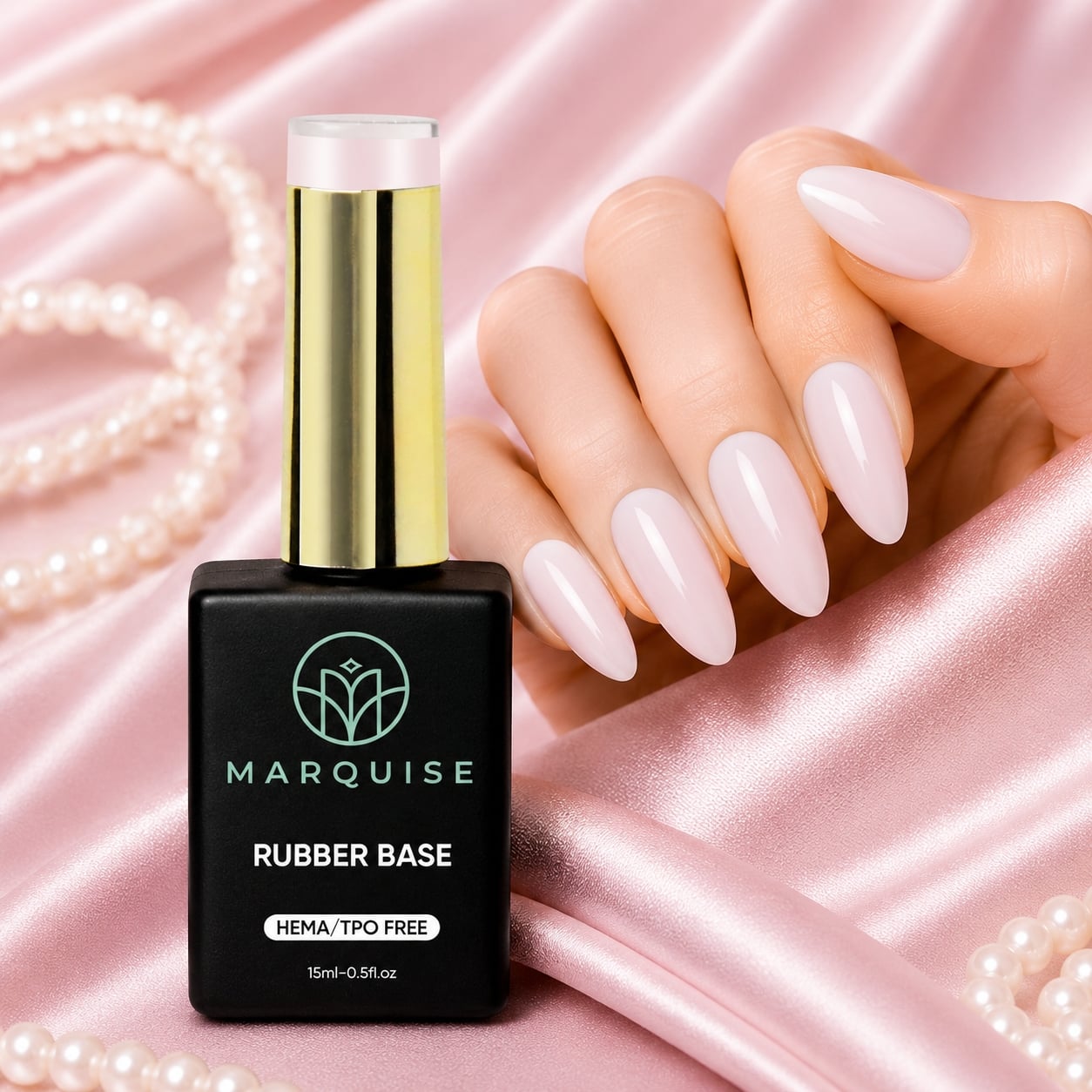 Rubber Base HEMA/TPO FREE, Marquise, Cover CBB038, 15 ml - poza 2