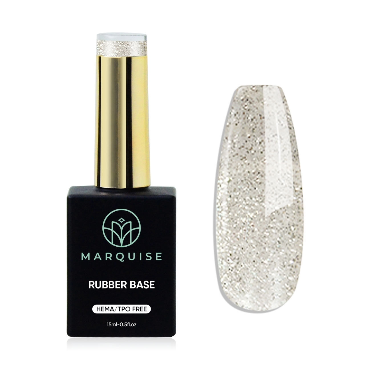 Rubber Base HEMA/TPO FREE, Marquise, Shimmer CBB108, 15 ml - poza 1