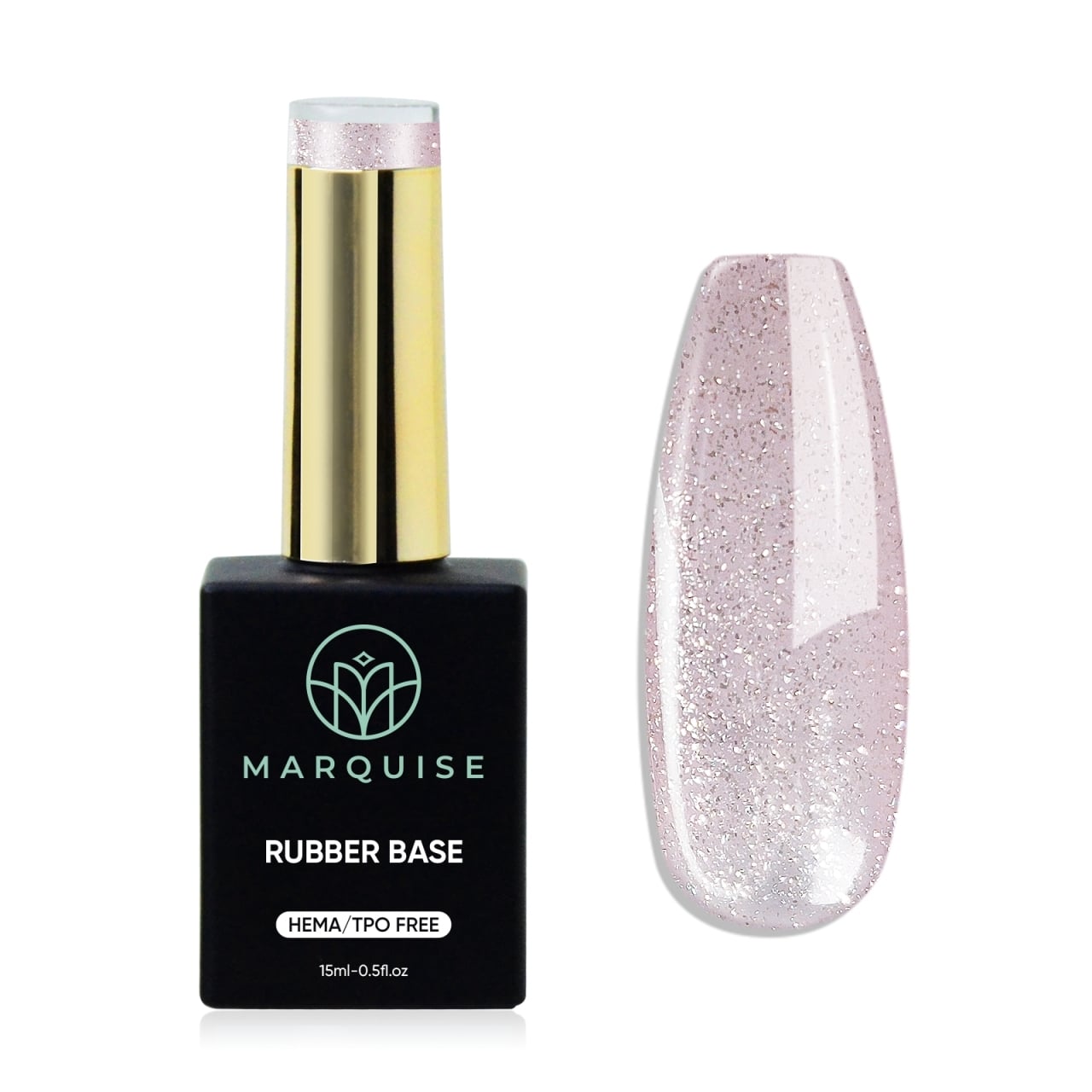 Rubber Base HEMA/TPO FREE, Marquise, Shimmer CBB112, 15 ml - poza 1