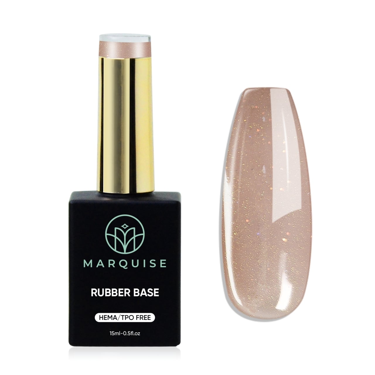Rubber Base HEMA/TPO FREE, Marquise, Shimmer CBB116, 15 ml - poza 1
