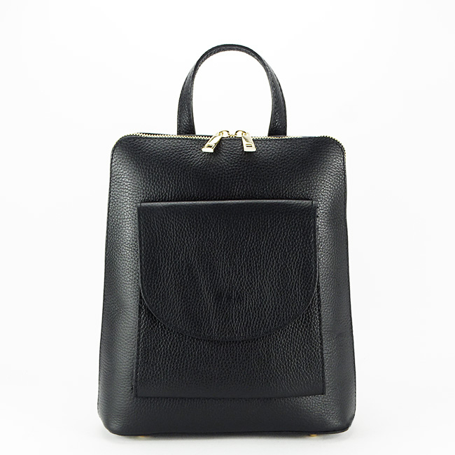 Rucsac 2 in 1 din piele naturala 8933 122 Negru