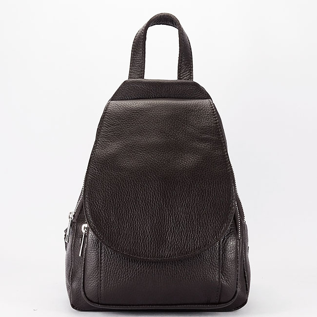 Rucsac cafeniu din piele naturala 8906 122