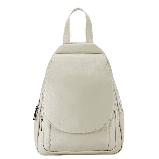 Rucsac crem din piele naturala 8906 122