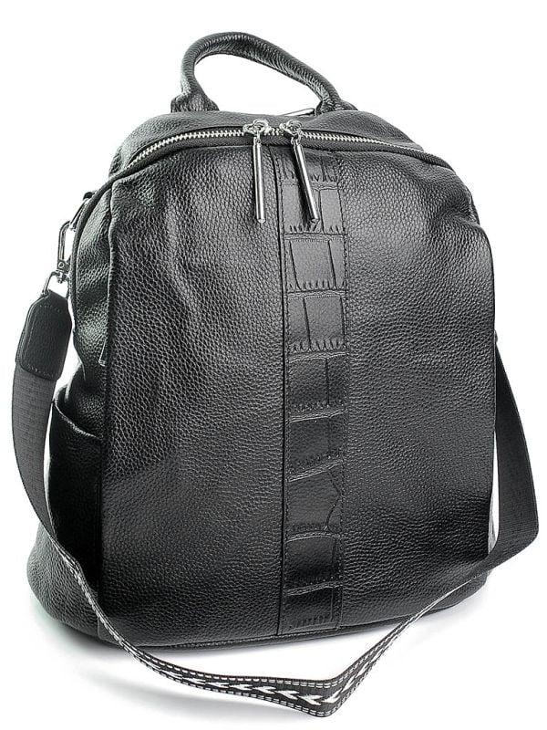 Rucsac dama, 21-17, piele naturala, Negru - poza 1
