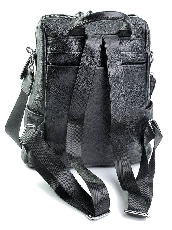 Rucsac dama, 8001, piele naturala, Negru - poza 2