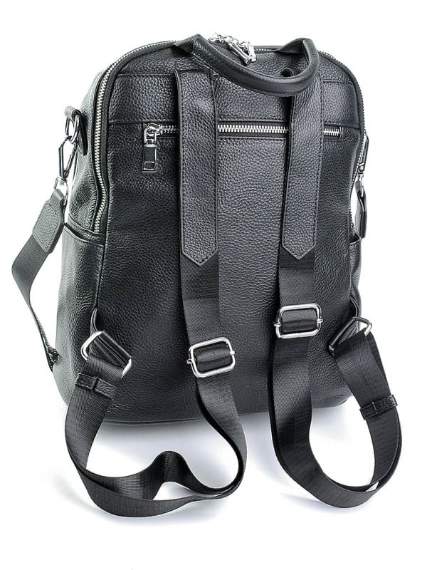 Rucsac dama, 900112, piele naturala, Negru - poza 2
