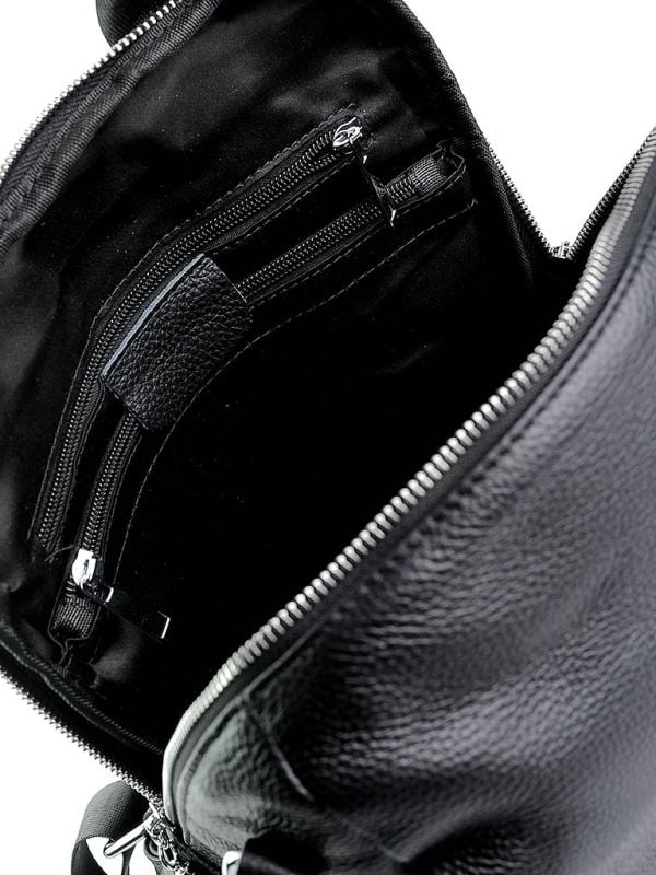 Rucsac dama, 900112, piele naturala, Negru - poza 3