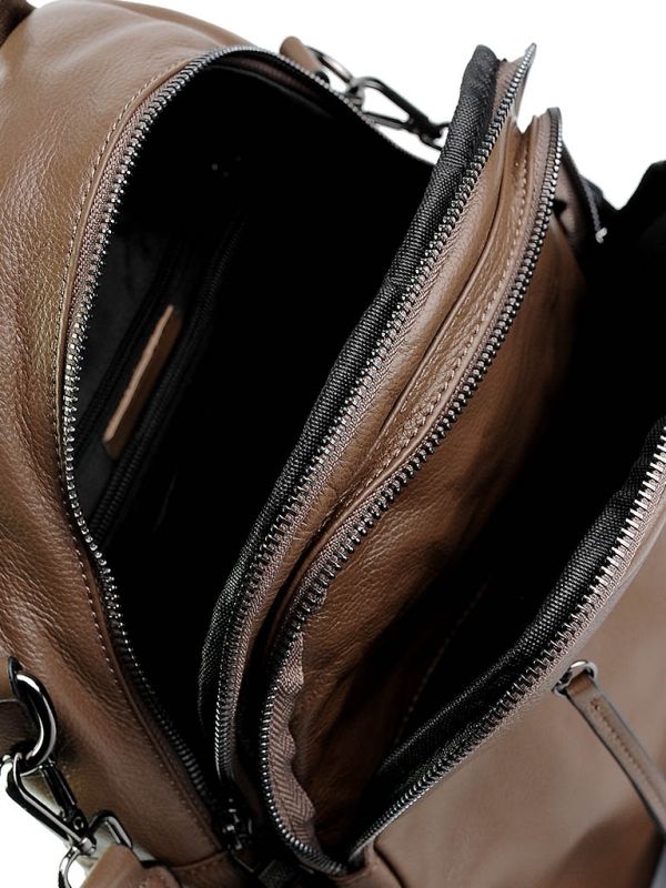 Rucsac dama, 99129, piele naturala, Maro - poza 2