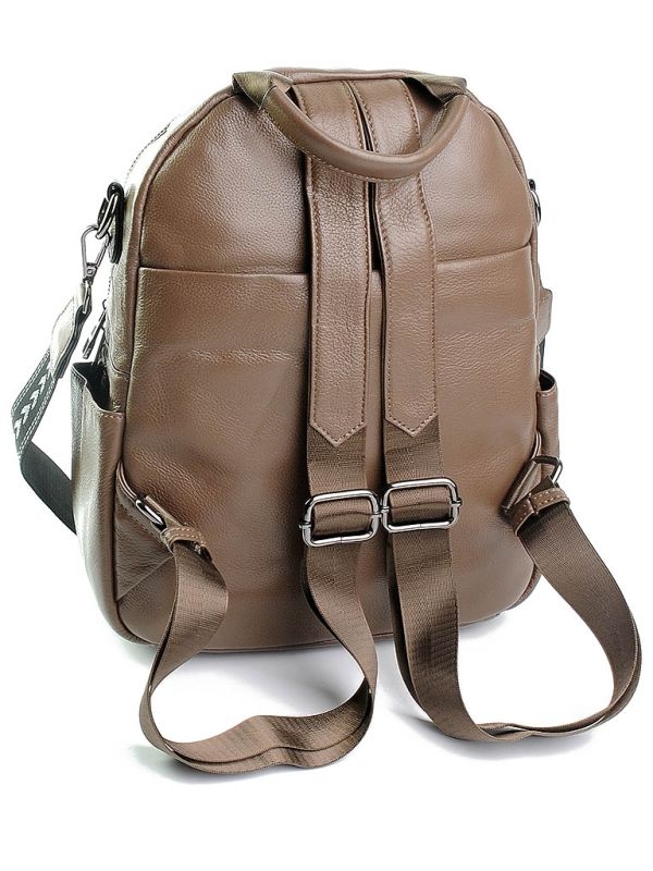 Rucsac dama, 99129, piele naturala, Maro - poza 3