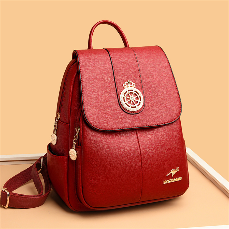 Rucsac dama Aleah GT2251, Rosu - poza 3