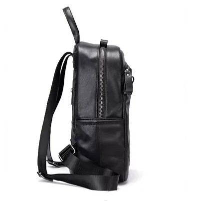 Rucsac dama, Amita GT2072, piele naturala, Negru - poza 4