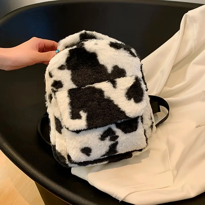 Rucsac dama, Arlenis GT3715, Negru/Alb - poza 3