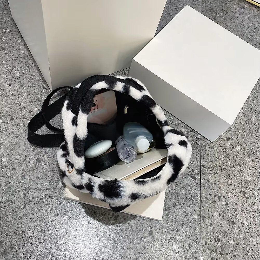Rucsac dama, Arlenis GT3715, Negru/Alb - poza 4
