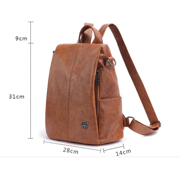 Rucsac dama, Averi GT1851, antifurt, model maro - poza 3