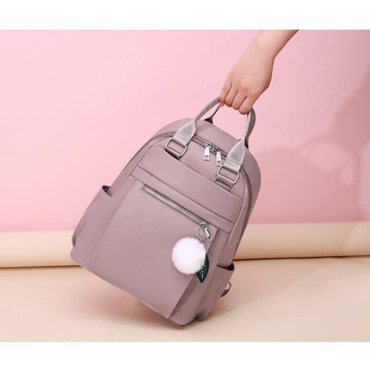 Rucsac dama Celia, GT1847, material textil, mov - poza 3