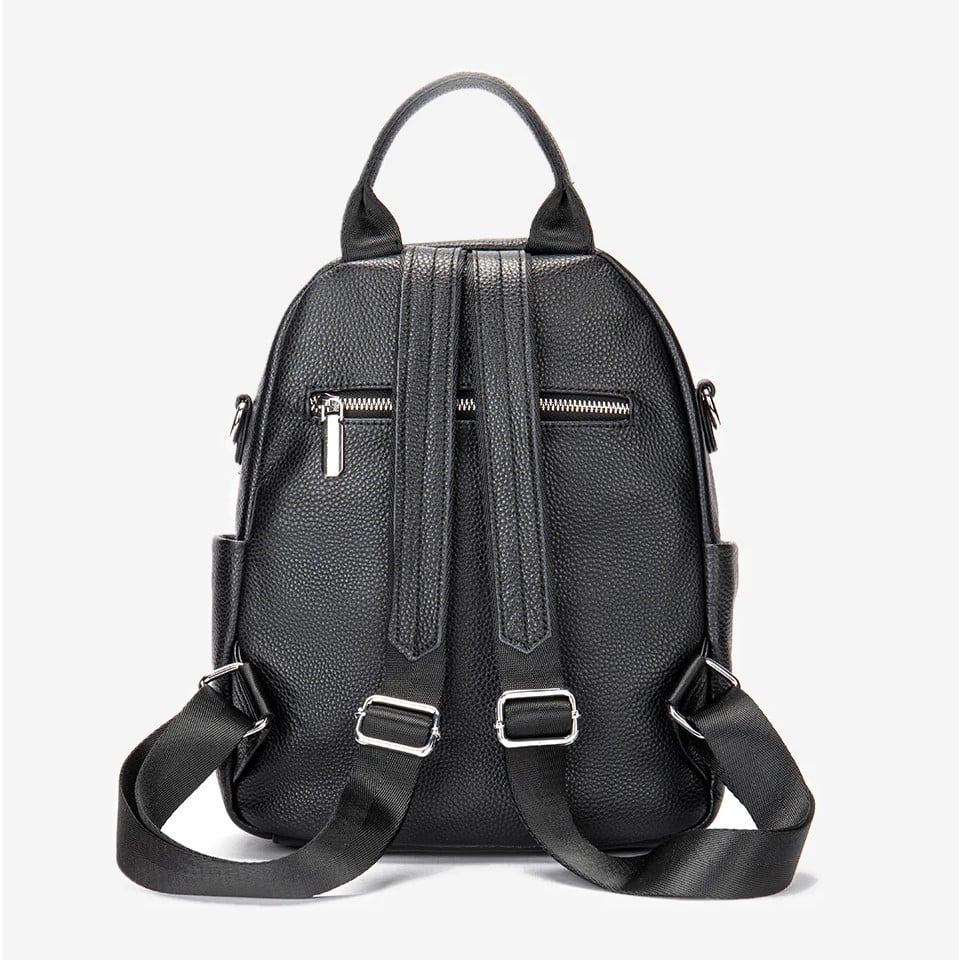 Rucsac dama Delis, Alizeh GT2559, piele naturala, Negru - poza 5