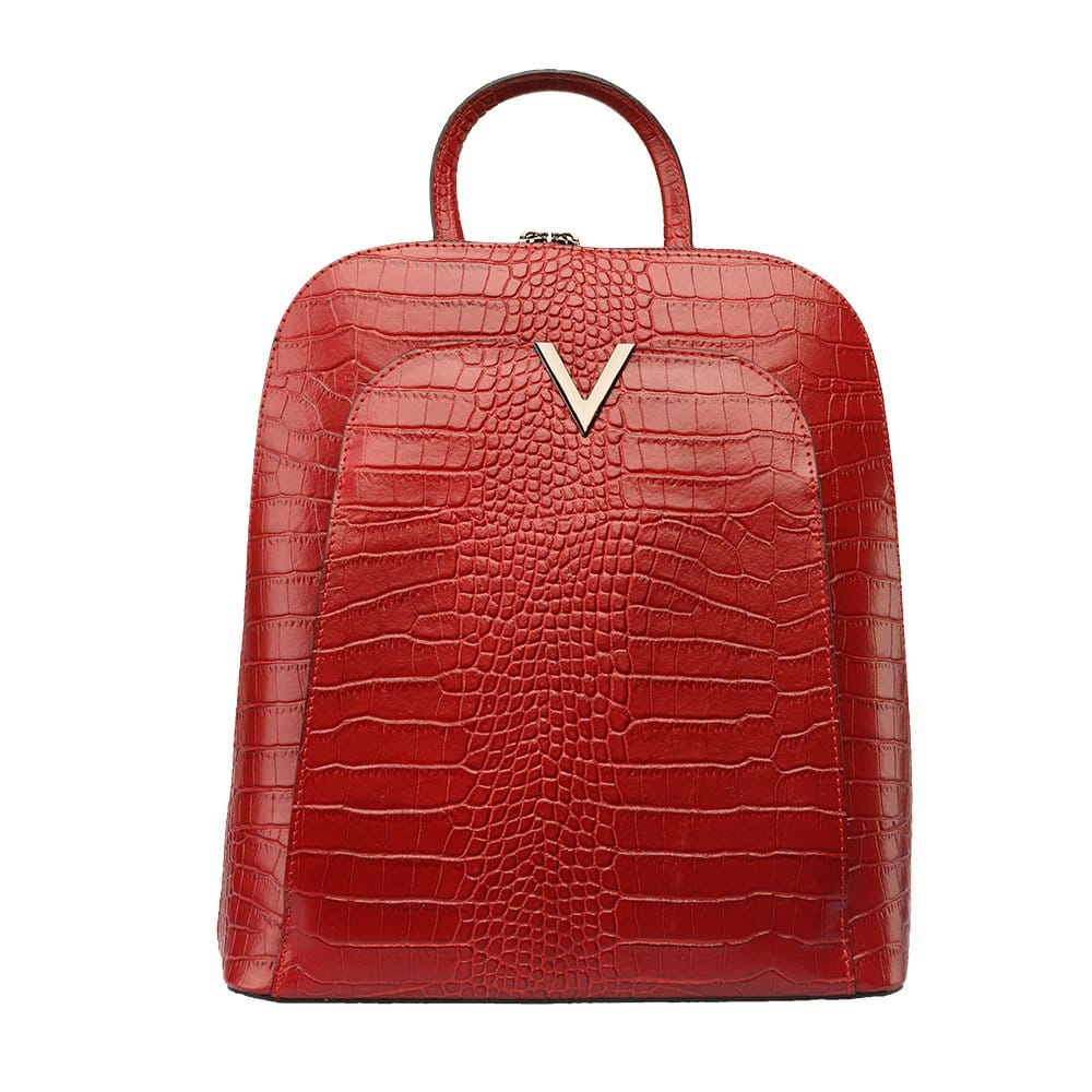 Rucsac damă din piele naturala bordo Vendetta